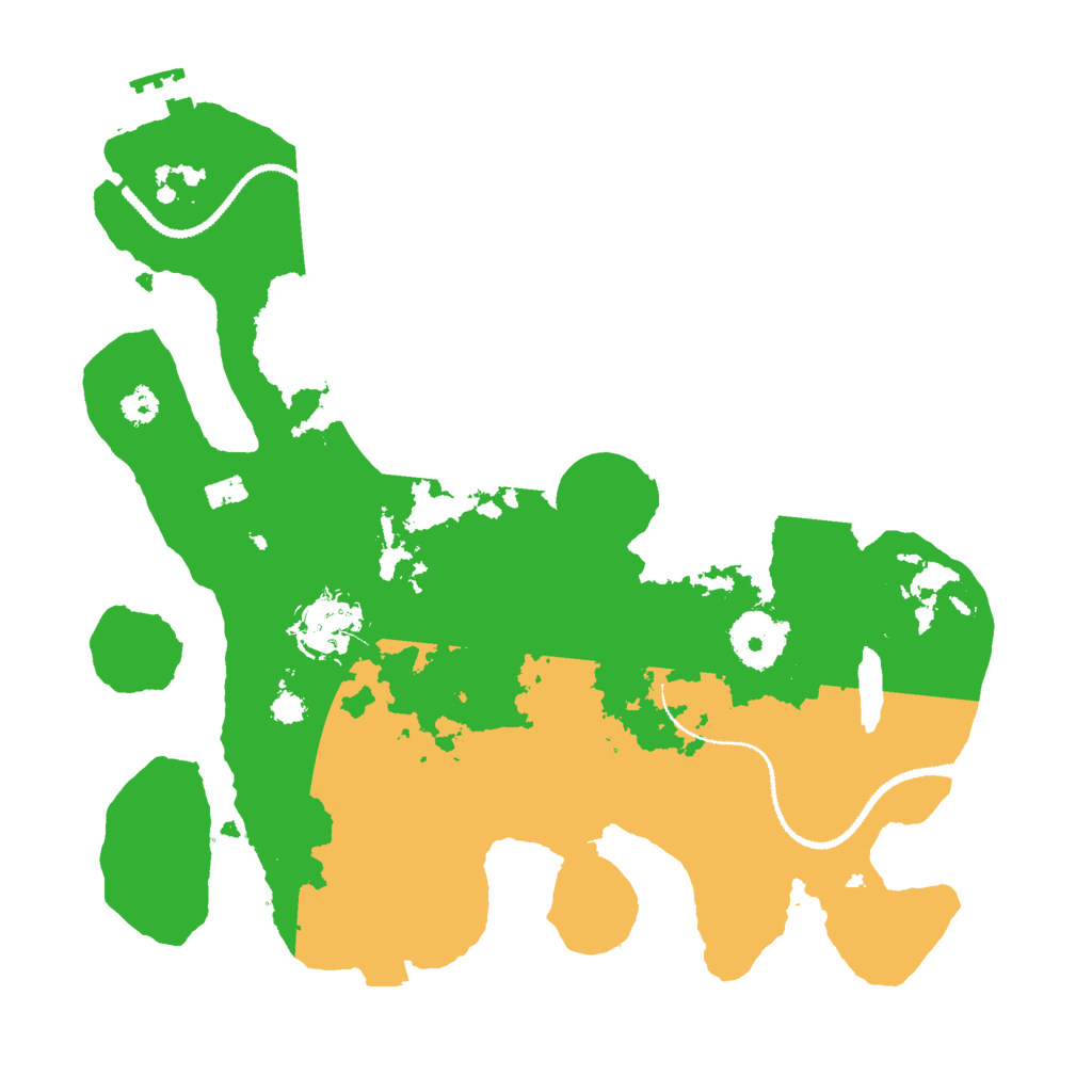 Biome Rust Map: Procedural Map, Size: 3000, Seed: 263682037