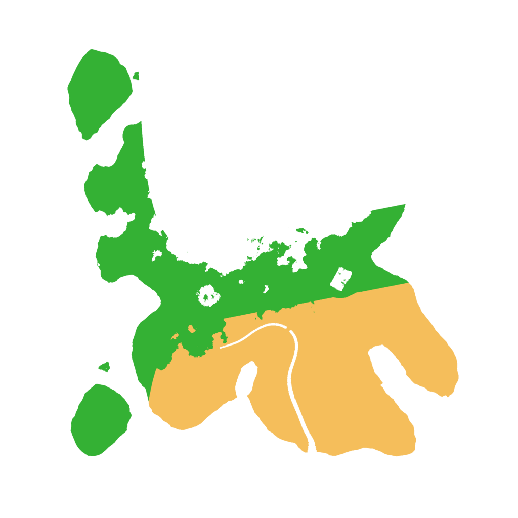 Biome Rust Map: Procedural Map, Size: 2500, Seed: 1591472836