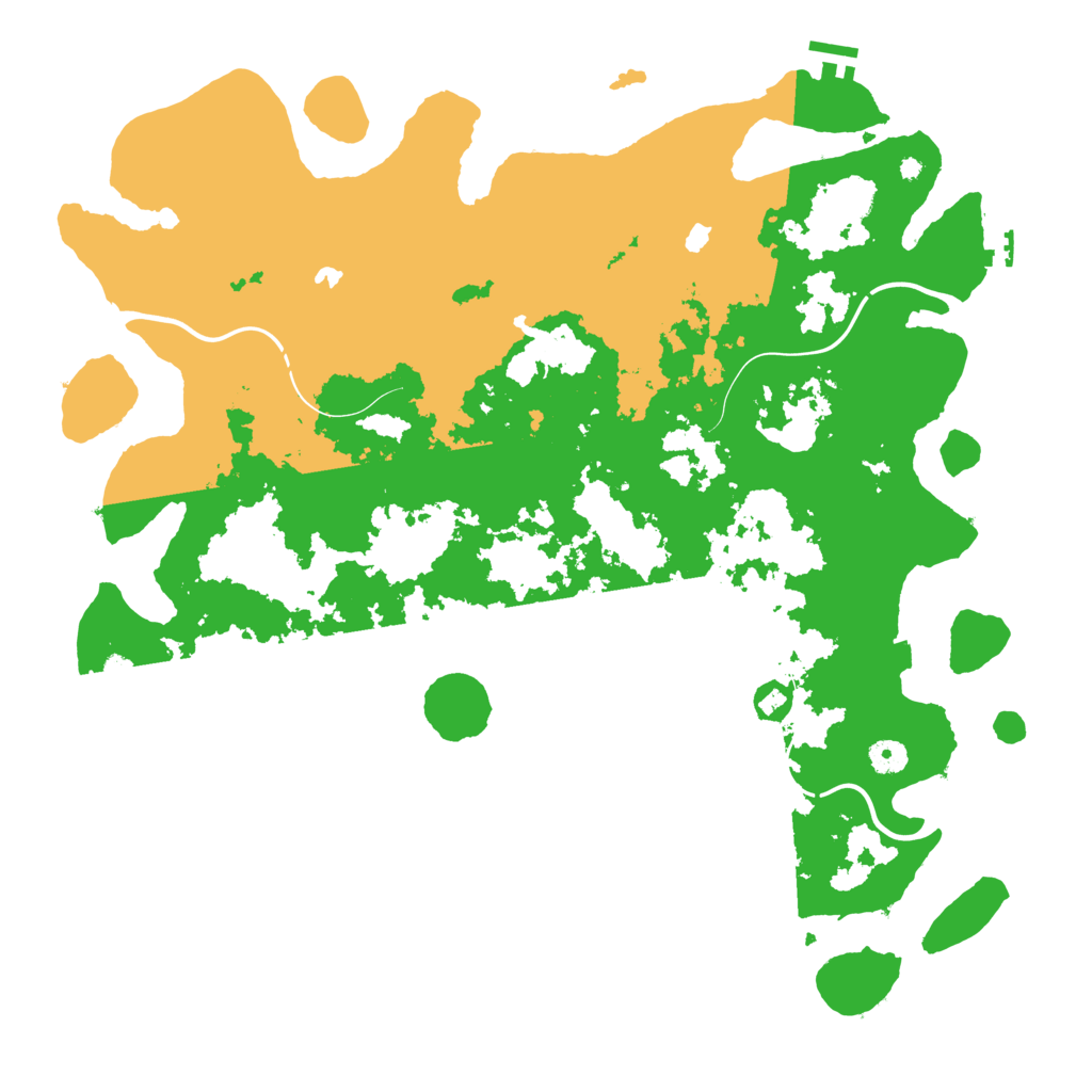 Biome Rust Map: Procedural Map, Size: 4500, Seed: 331546208