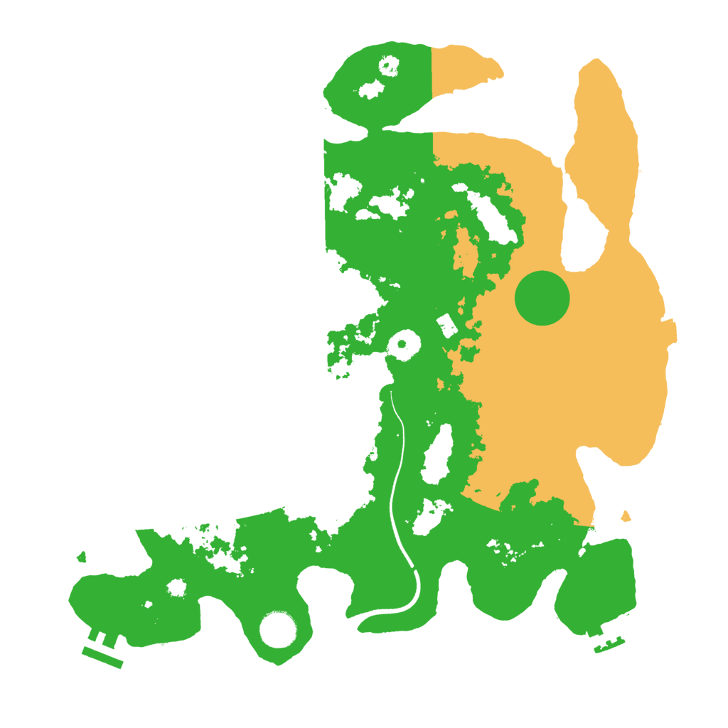 Biome Rust Map: Procedural Map, Size: 3500, Seed: 56465