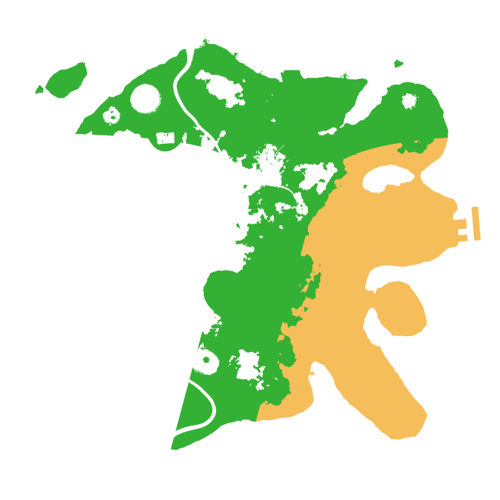 Biome Rust Map: Procedural Map, Size: 3000, Seed: 651968814