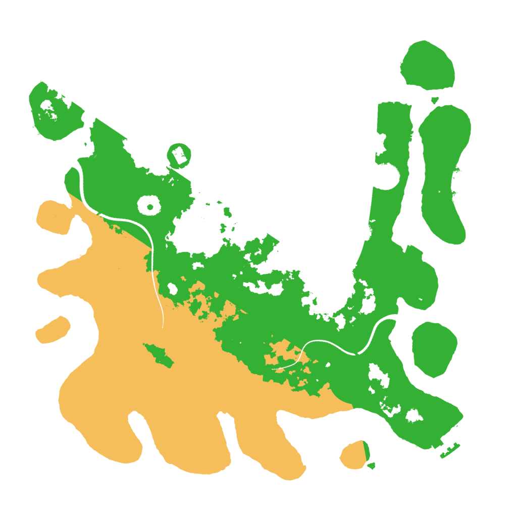 Biome Rust Map: Procedural Map, Size: 3500, Seed: 1161184827