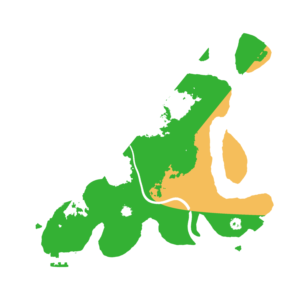 Biome Rust Map: Procedural Map, Size: 2500, Seed: 945490832