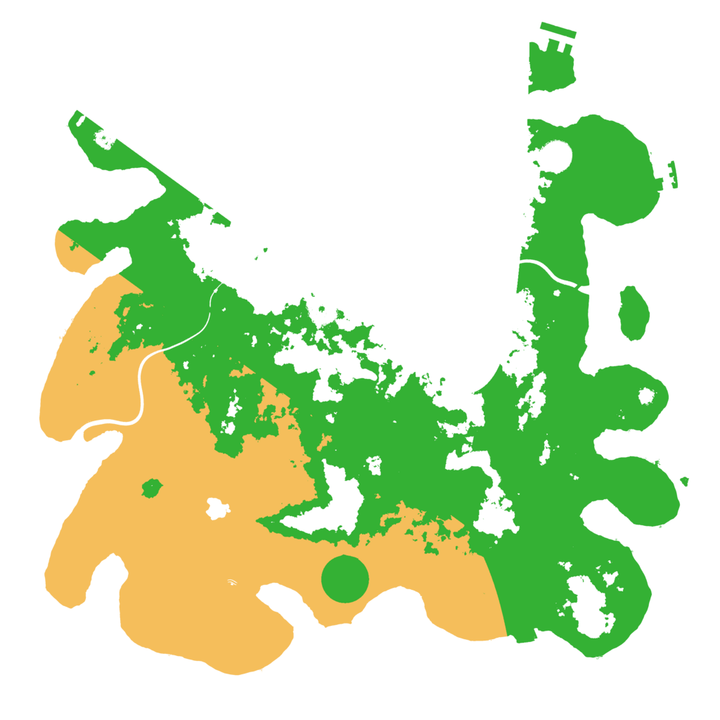 Biome Rust Map: Procedural Map, Size: 4000, Seed: 53432