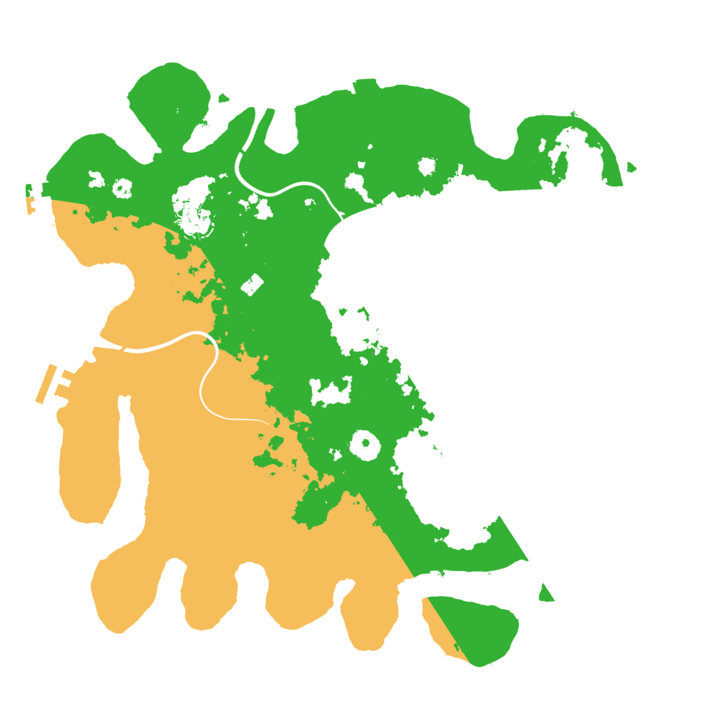 Biome Rust Map: Procedural Map, Size: 3500, Seed: 521413431