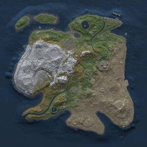 Thumbnail Rust Map: Procedural Map, Size: 2800, Seed: 454226977, 8 Monuments