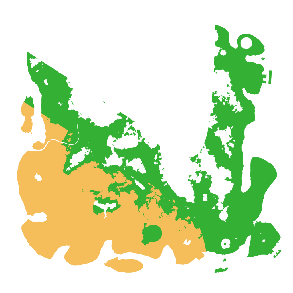 Biome Rust Map: Procedural Map, Size: 4500, Seed: 2001023