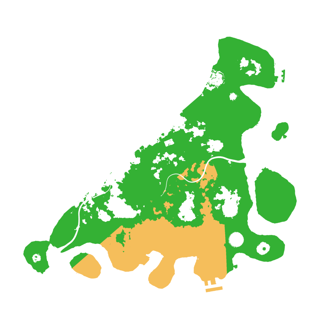 Biome Rust Map: Procedural Map, Size: 3700, Seed: 336506623