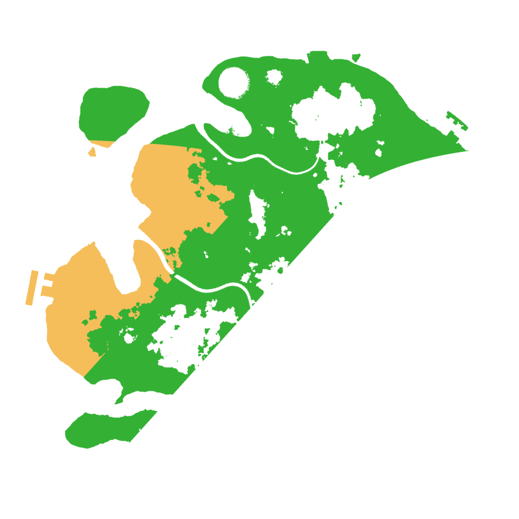 Biome Rust Map: Procedural Map, Size: 3000, Seed: 479529361