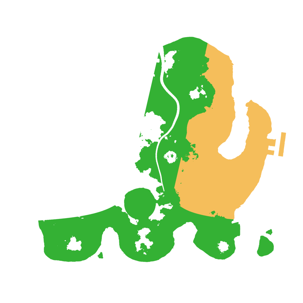 Biome Rust Map: Procedural Map, Size: 2550, Seed: 495107442