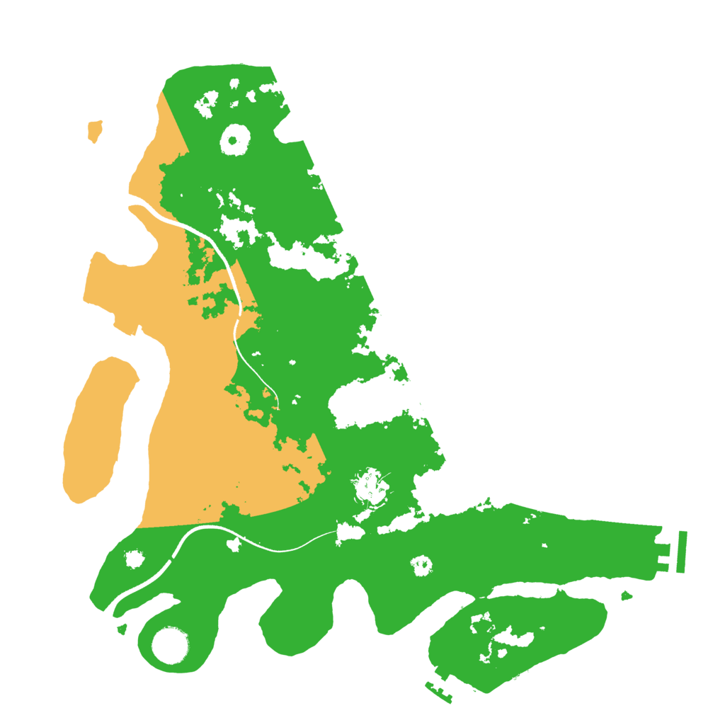 Biome Rust Map: Procedural Map, Size: 3500, Seed: 1555233579
