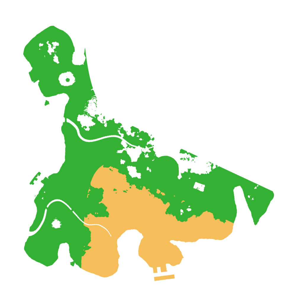 Biome Rust Map: Procedural Map, Size: 3000, Seed: 58264