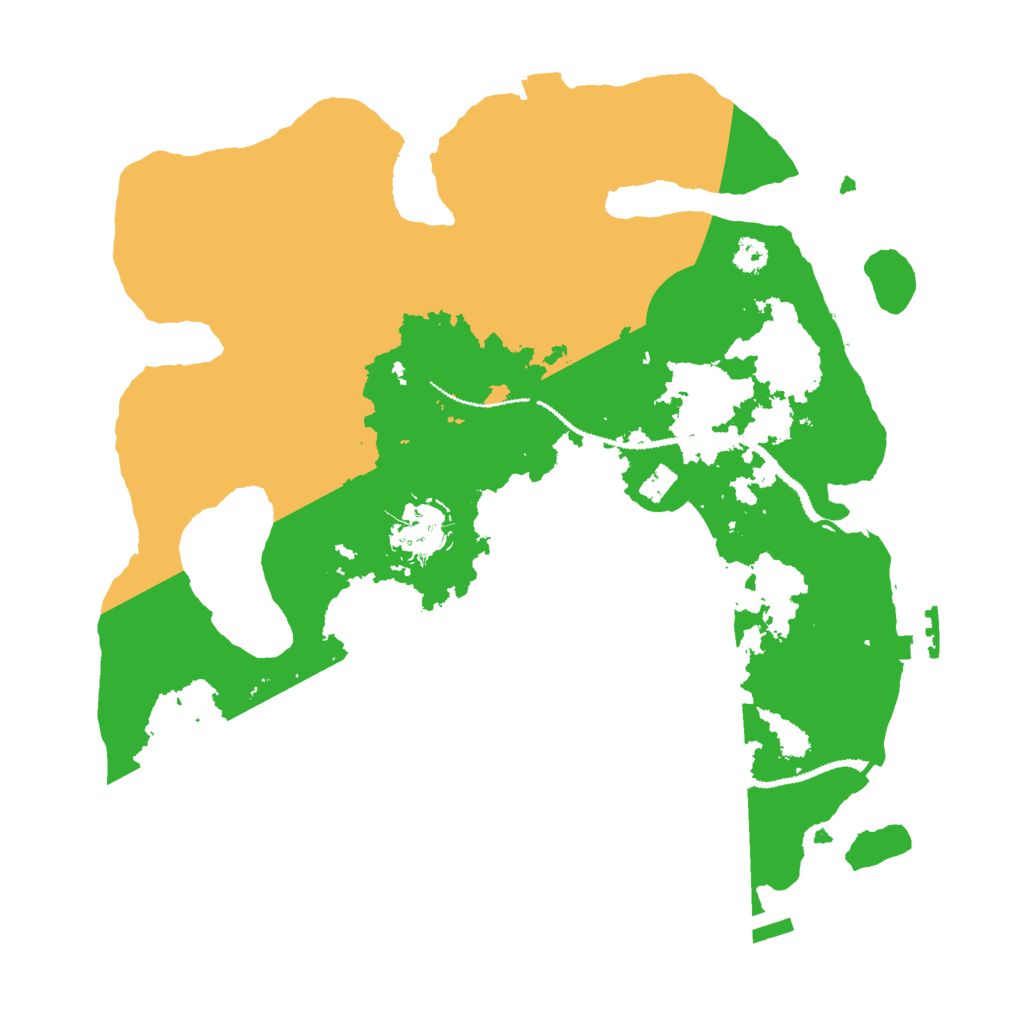 Biome Rust Map: Procedural Map, Size: 3000, Seed: 25091