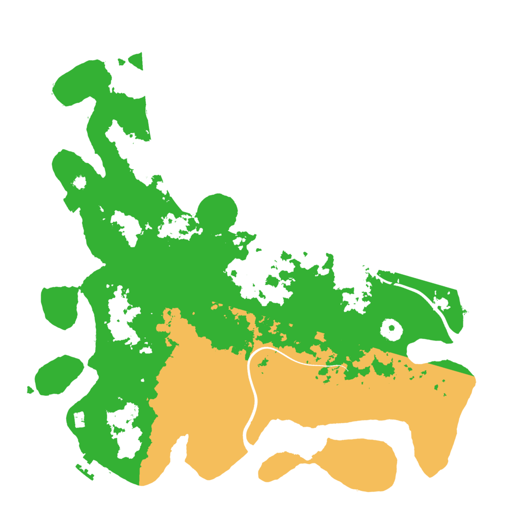 Biome Rust Map: Procedural Map, Size: 3600, Seed: 12801