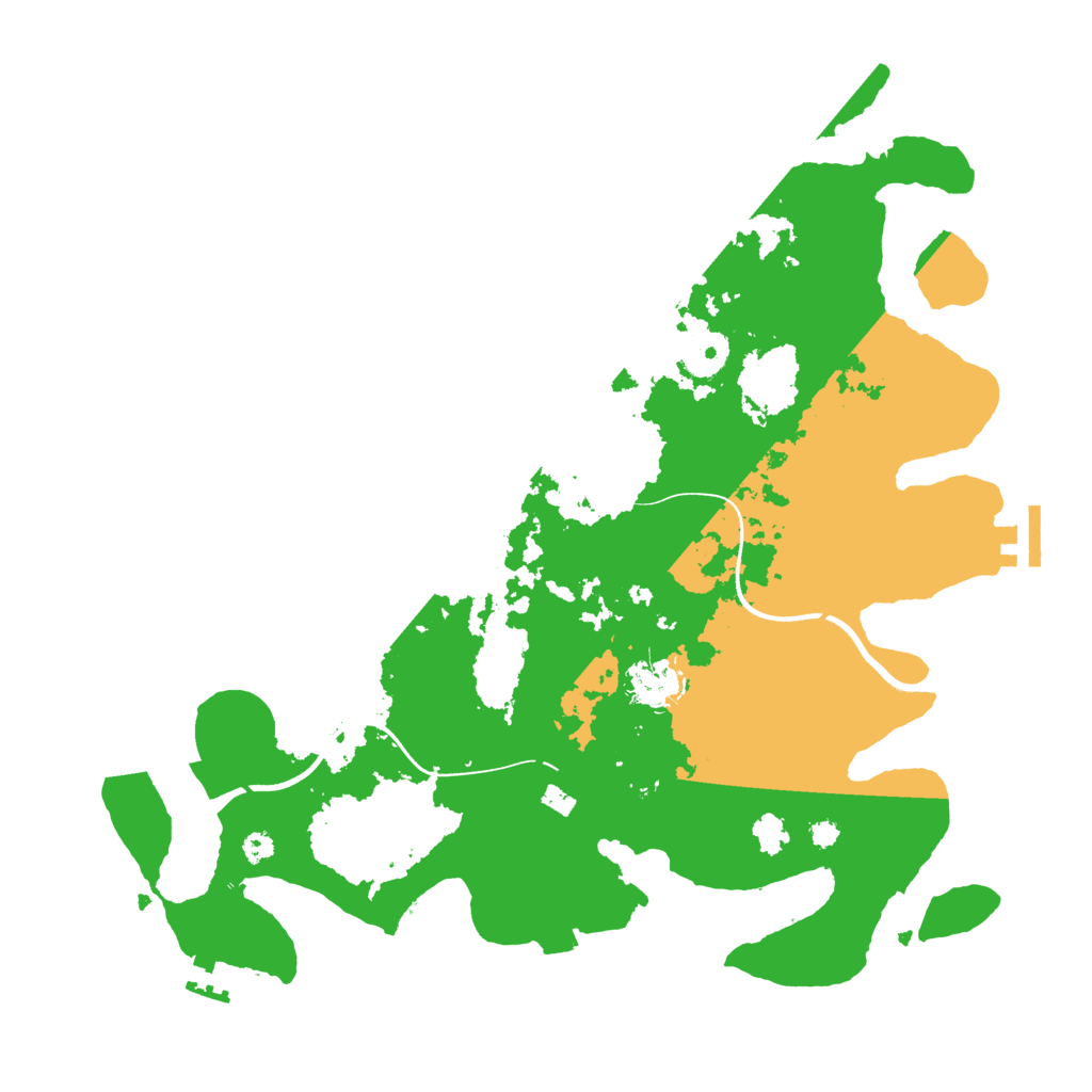 Biome Rust Map: Procedural Map, Size: 3600, Seed: 22801