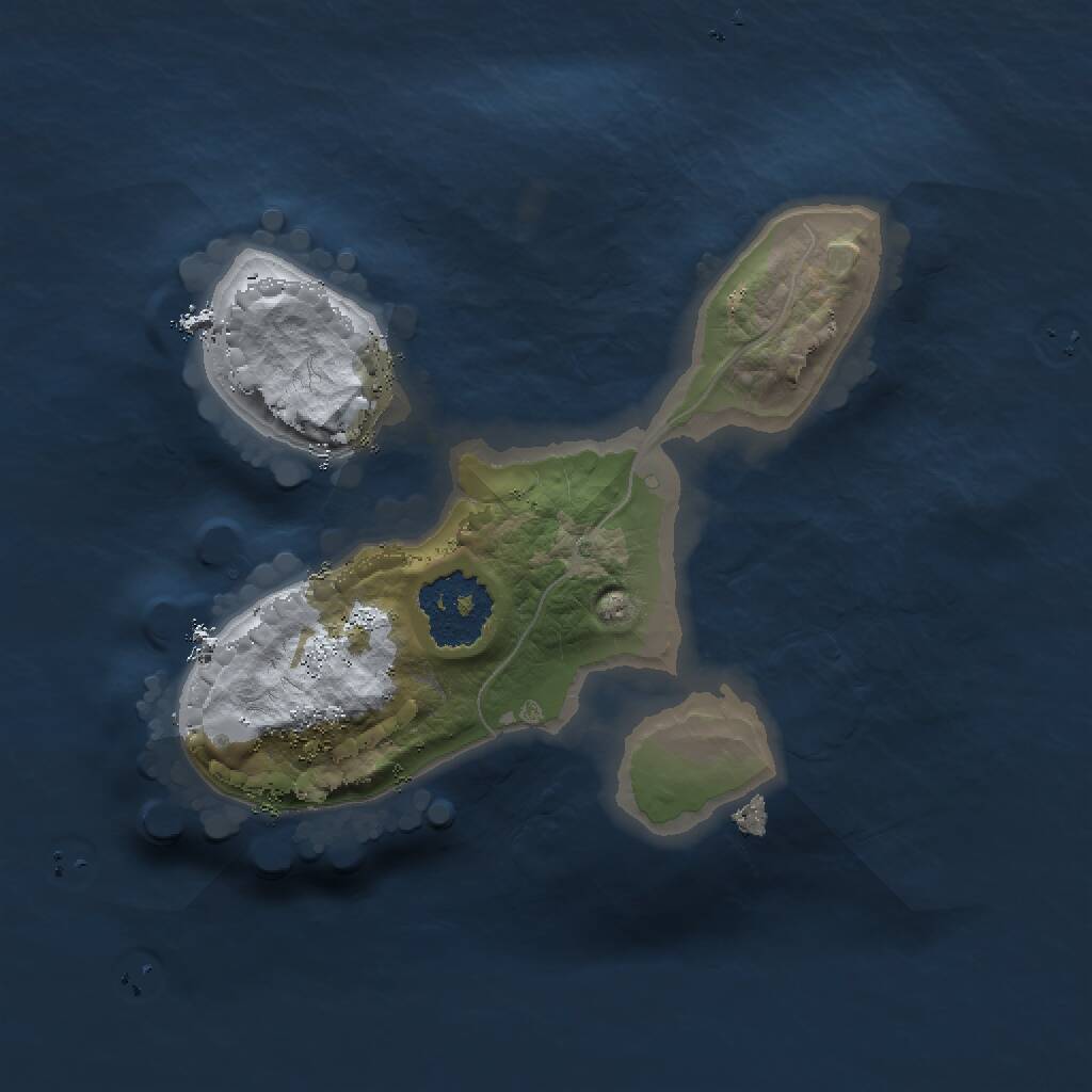 Rust Map: Procedural Map, Size: 1500, Seed: 1004567231, 1 Monuments