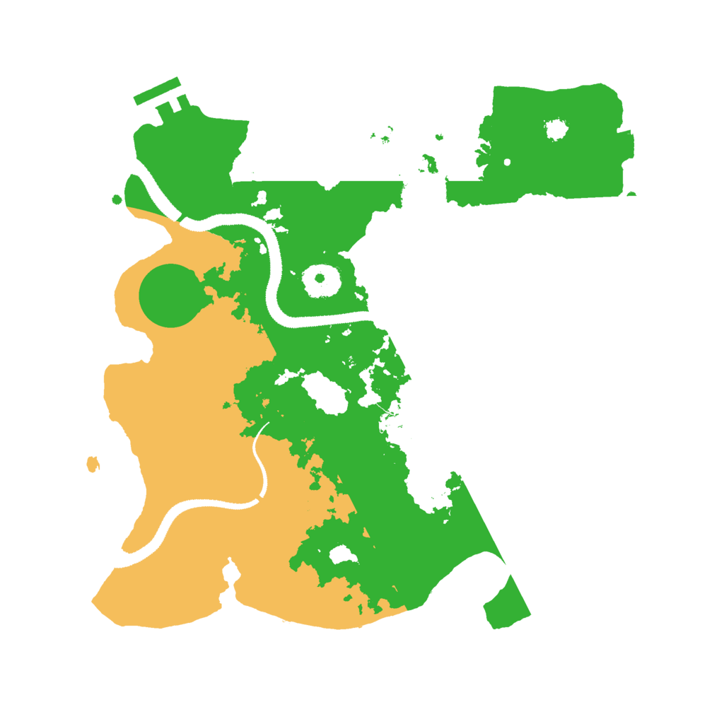 Biome Rust Map: Procedural Map, Size: 3000, Seed: 102606399