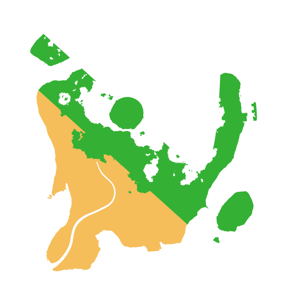 Biome Rust Map: Procedural Map, Size: 2500, Seed: 749272903