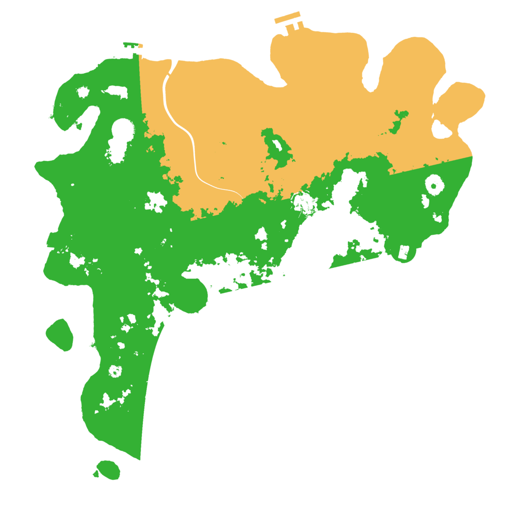 Biome Rust Map: Procedural Map, Size: 3999, Seed: 1000761077