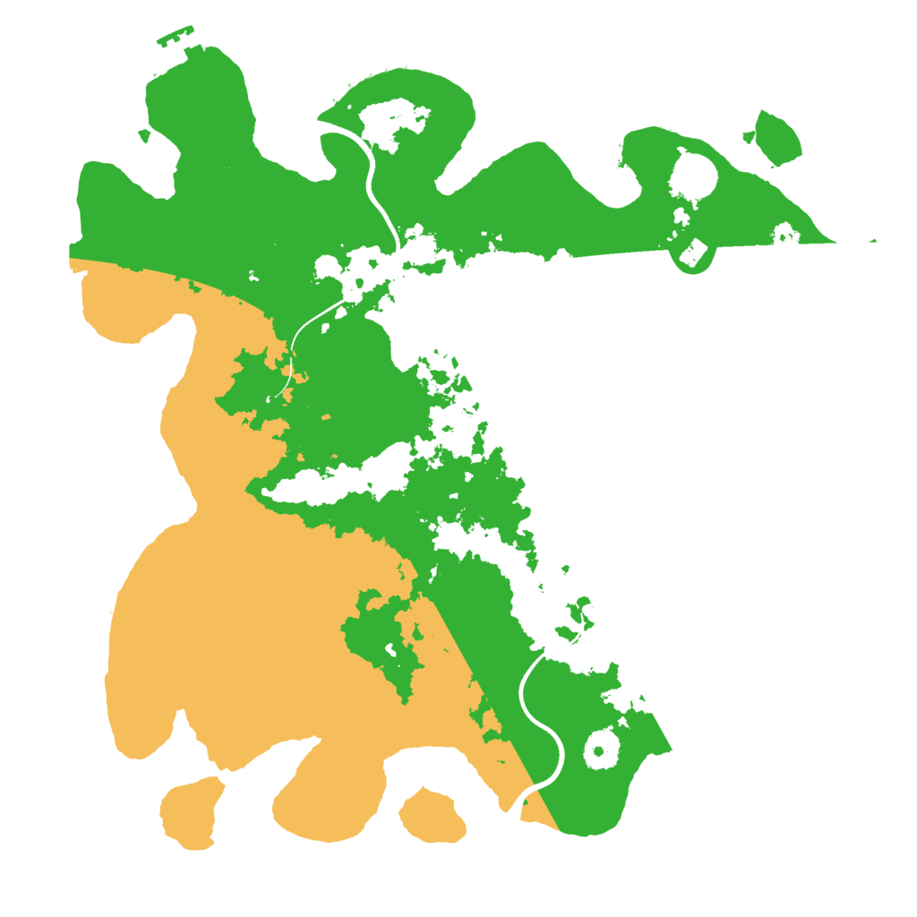 Biome Rust Map: Procedural Map, Size: 3600, Seed: 1753841516