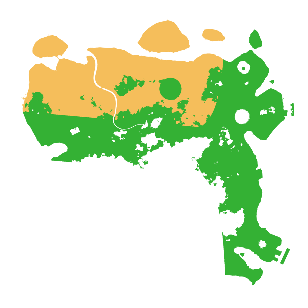 Biome Rust Map: Procedural Map, Size: 3700, Seed: 2006493669