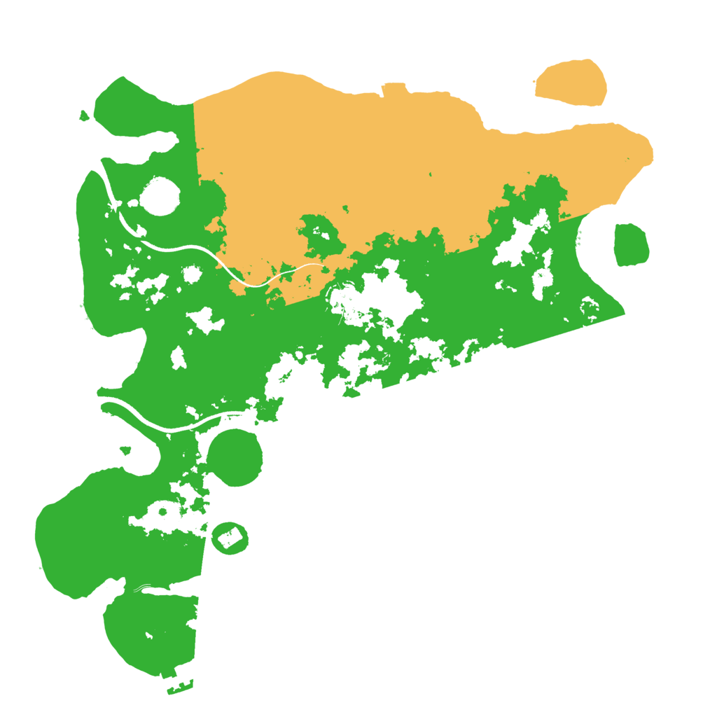 Biome Rust Map: Procedural Map, Size: 3500, Seed: 1159838228
