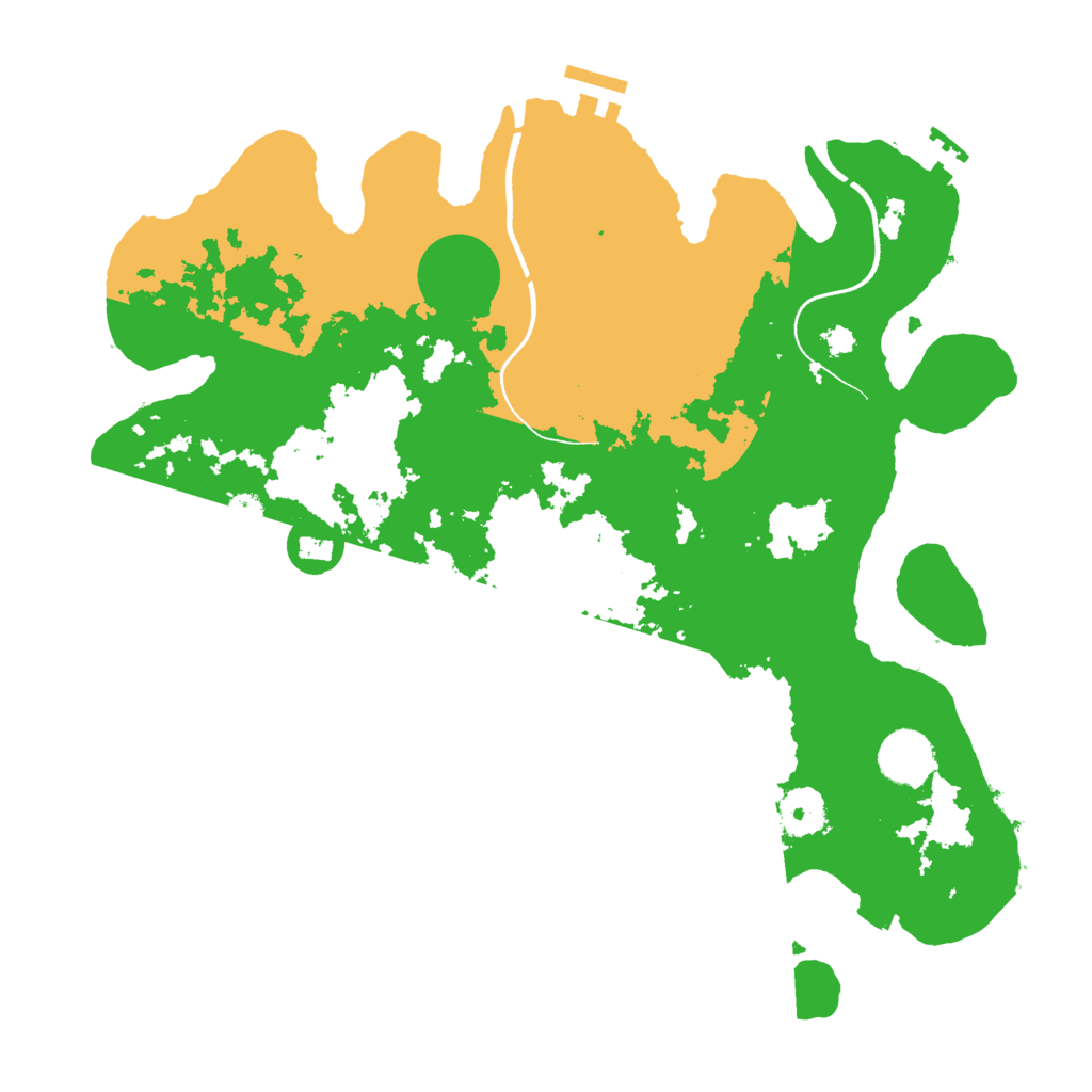 Biome Rust Map: Procedural Map, Size: 3500, Seed: 945612425