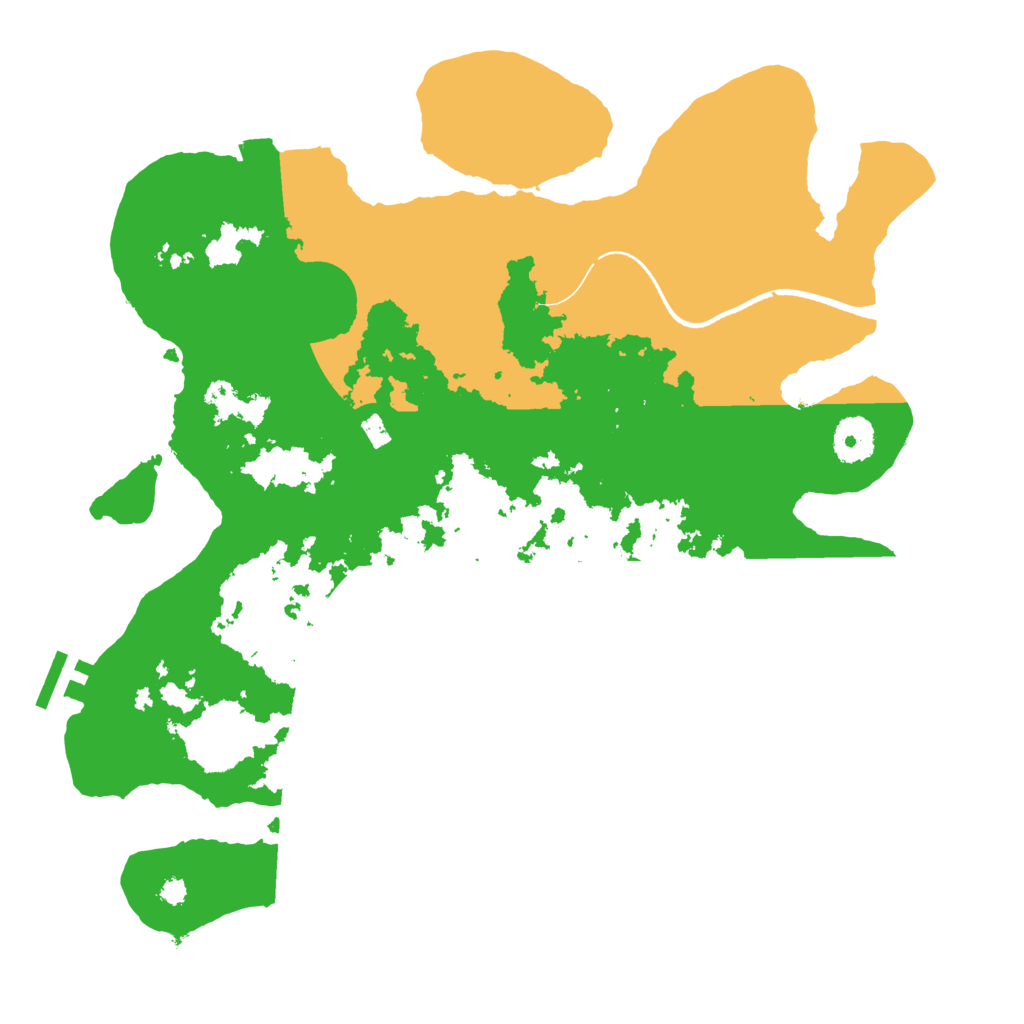 Biome Rust Map: Procedural Map, Size: 3500, Seed: 265916