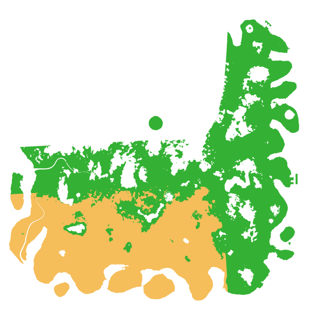 Biome Rust Map: Procedural Map, Size: 6000, Seed: 124549750