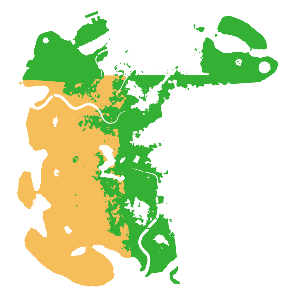 Biome Rust Map: Procedural Map, Size: 4500, Seed: 2105558180