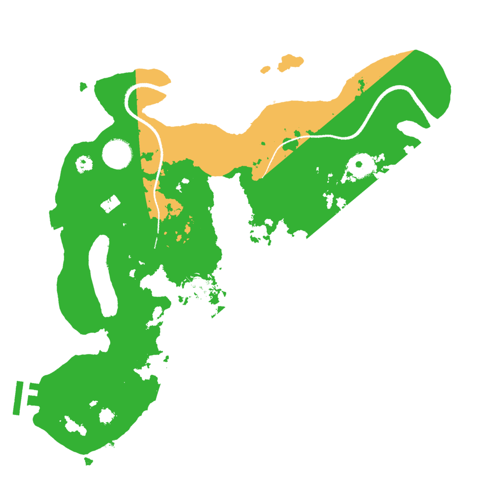 Biome Rust Map: Procedural Map, Size: 3000, Seed: 2472975