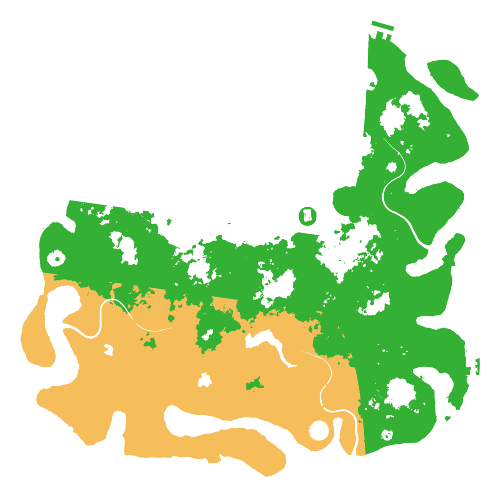 Biome Rust Map: Procedural Map, Size: 4500, Seed: 76609509