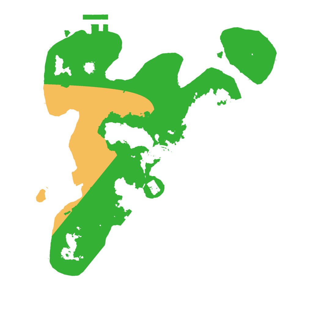 Biome Rust Map: Procedural Map, Size: 2500, Seed: 20025