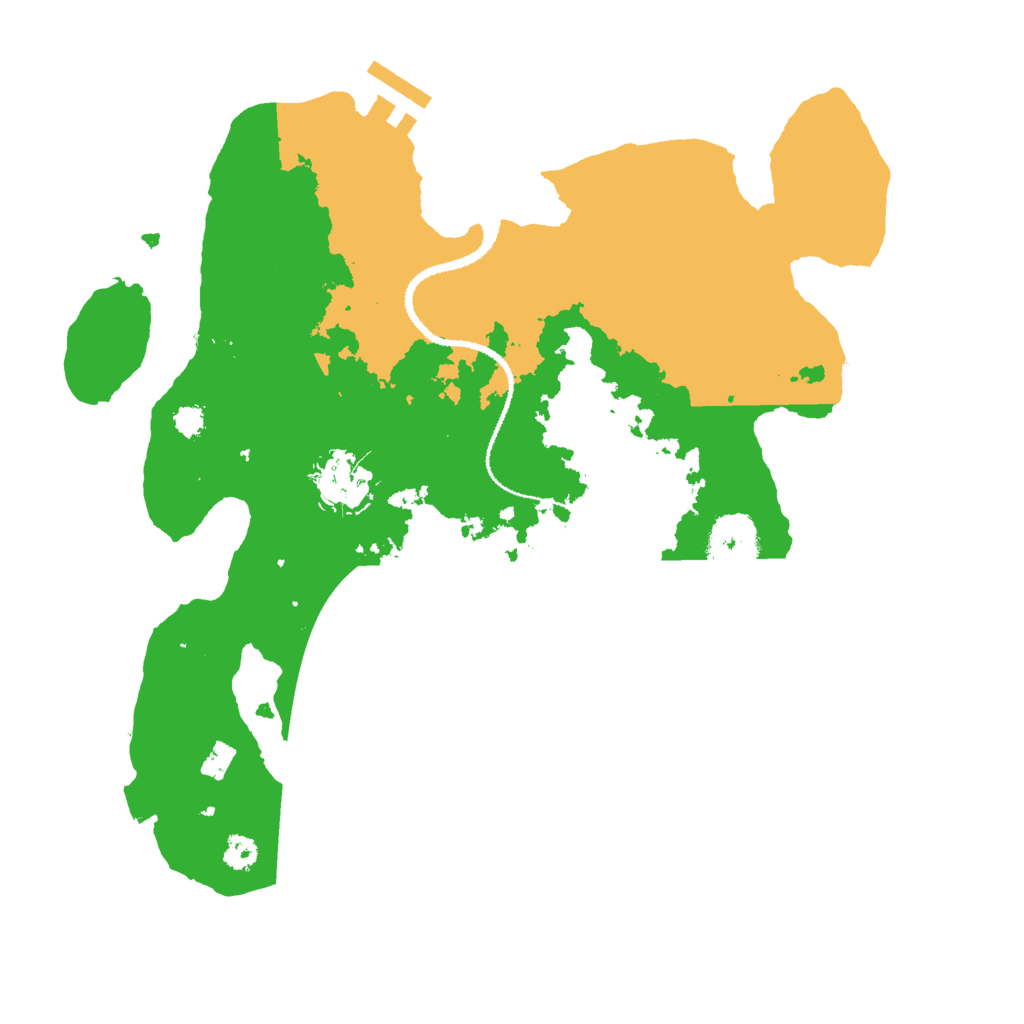 Biome Rust Map: Procedural Map, Size: 3000, Seed: 20232286