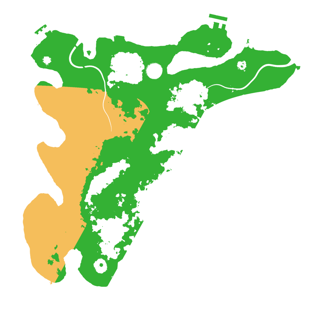 Biome Rust Map: Procedural Map, Size: 3500, Seed: 1282025
