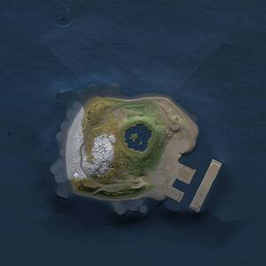 Thumbnail Rust Map: Procedural Map, Size: 1000, Seed: 1394453024, 2 Monuments