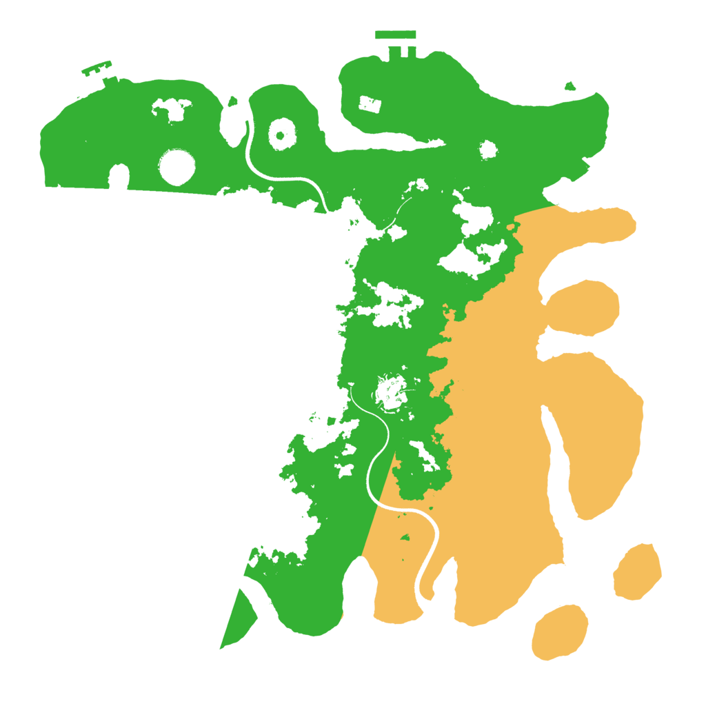 Biome Rust Map: Procedural Map, Size: 3500, Seed: 778512634