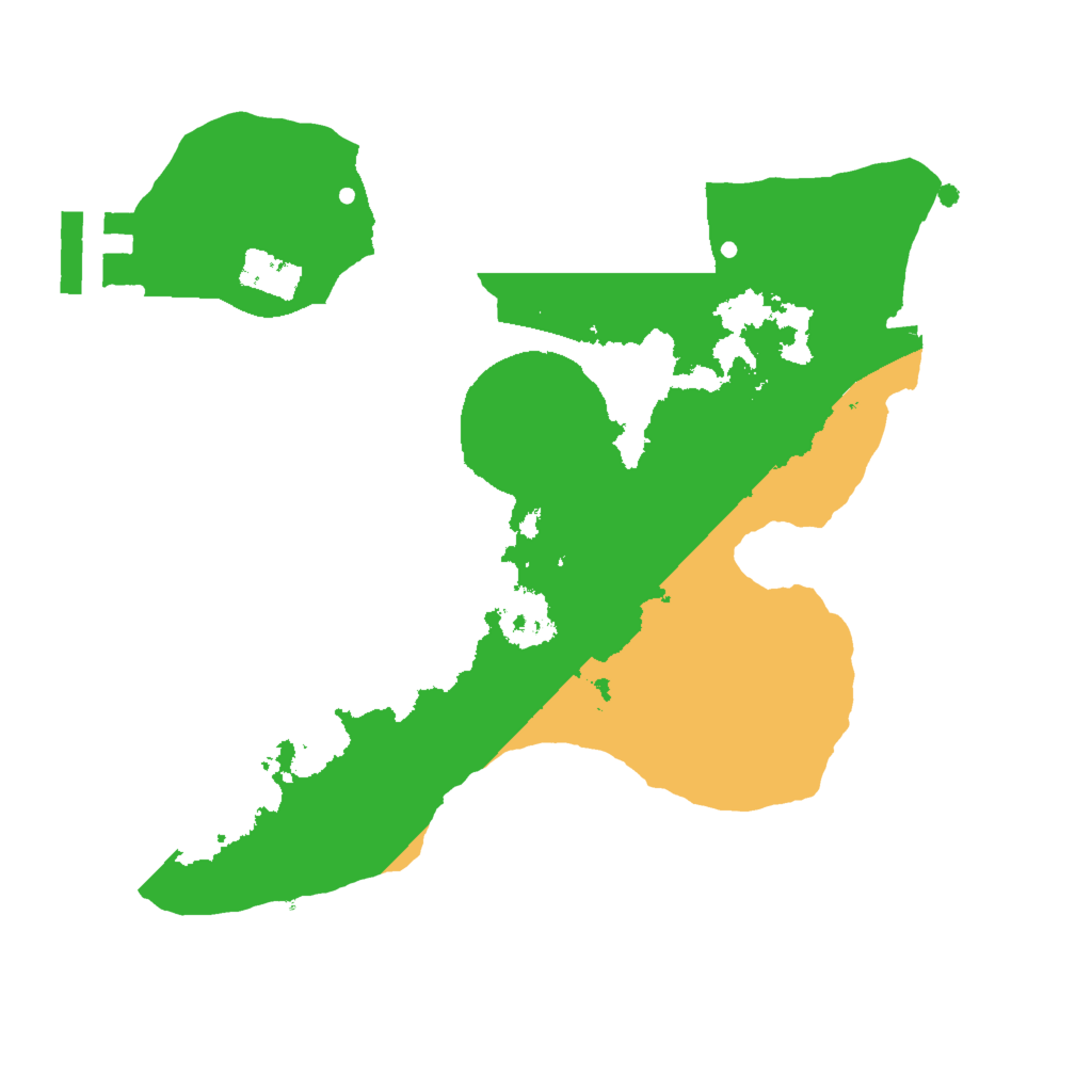 Biome Rust Map: Procedural Map, Size: 2000, Seed: 1205848807