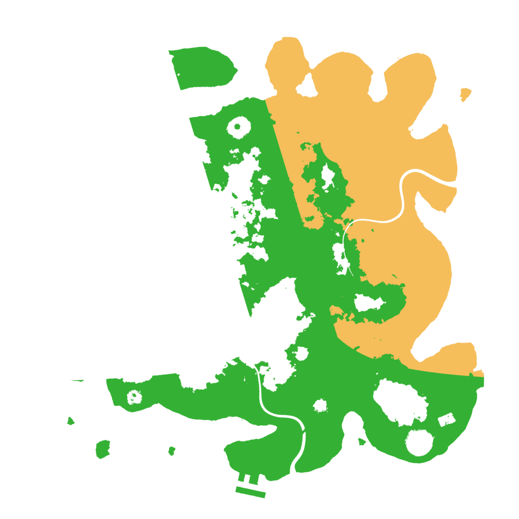 Biome Rust Map: Procedural Map, Size: 3500, Seed: 323859735