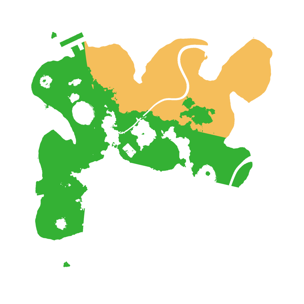 Biome Rust Map: Procedural Map, Size: 2500, Seed: 986085809