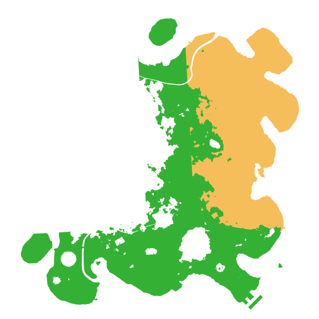 Biome Rust Map: Procedural Map, Size: 3700, Seed: 580518691