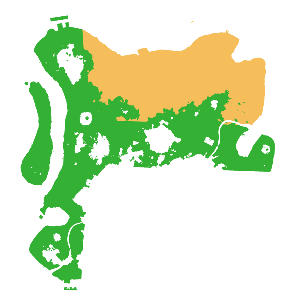 Biome Rust Map: Procedural Map, Size: 3500, Seed: 1093711501