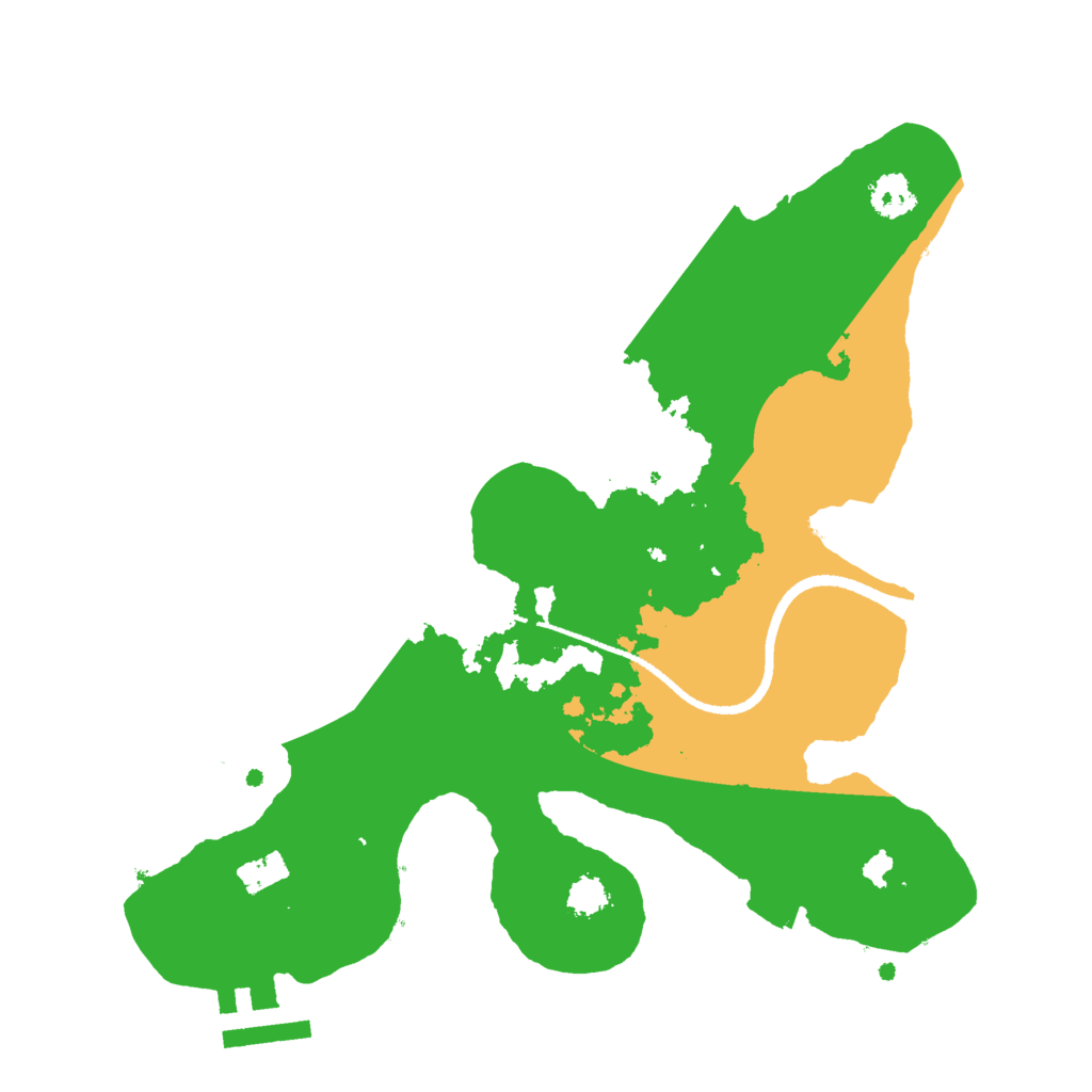 Biome Rust Map: Procedural Map, Size: 2500, Seed: 816647519