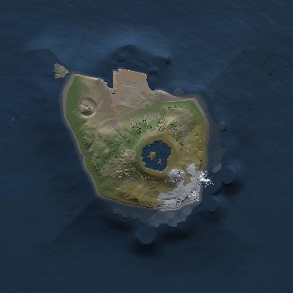 Rust Map: Procedural Map, Size: 1000, Seed: 1859151, 1 Monuments