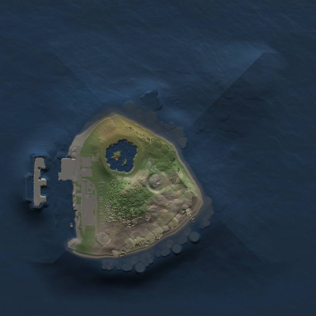 Rust Map: Procedural Map, Size: 1000, Seed: 1231818236, 2 Monuments