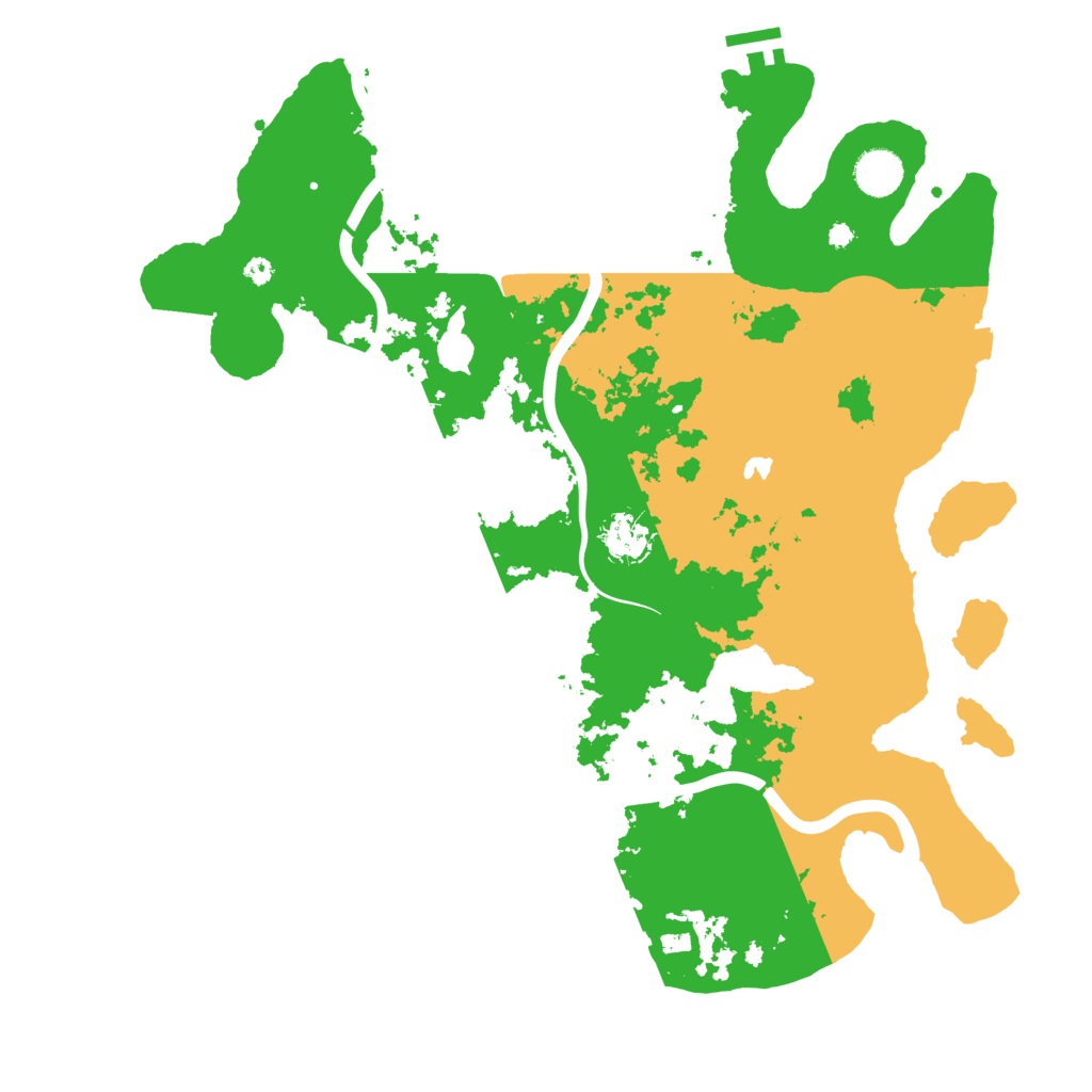 Biome Rust Map: Procedural Map, Size: 4000, Seed: 8258