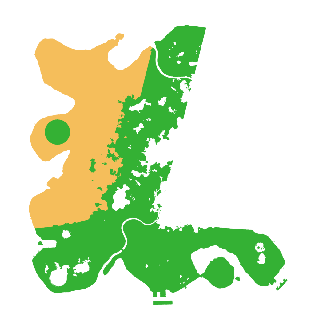 Biome Rust Map: Procedural Map, Size: 3300, Seed: 555745642