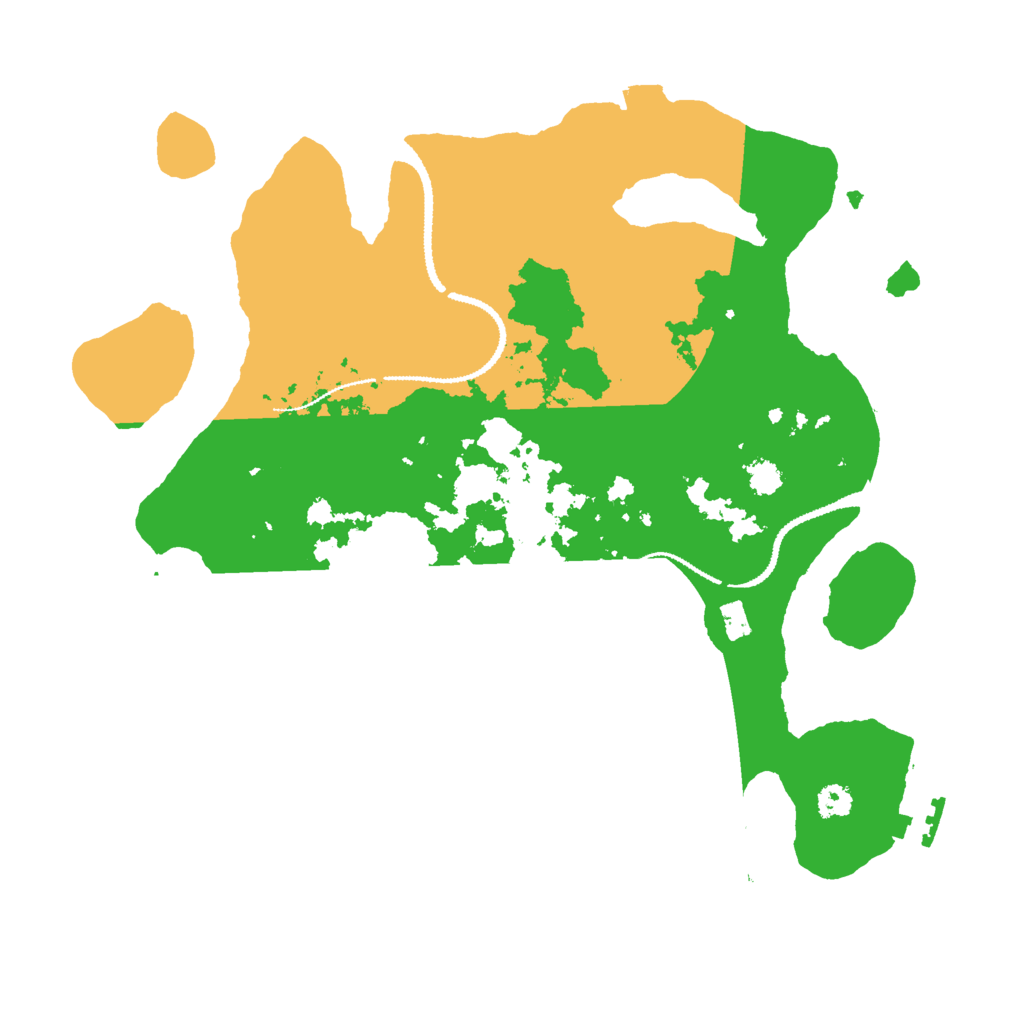 Biome Rust Map: Procedural Map, Size: 3000, Seed: 663608257