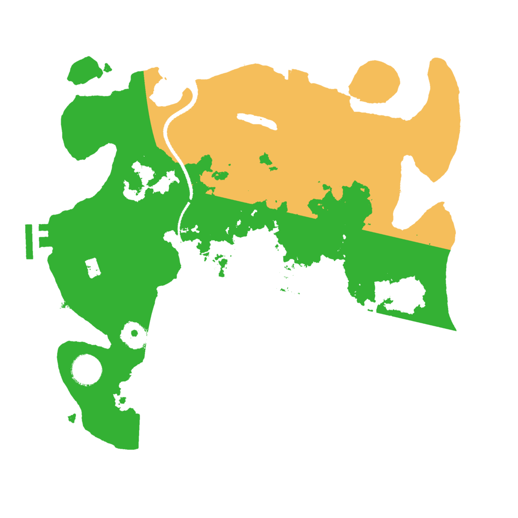 Biome Rust Map: Procedural Map, Size: 3000, Seed: 57157