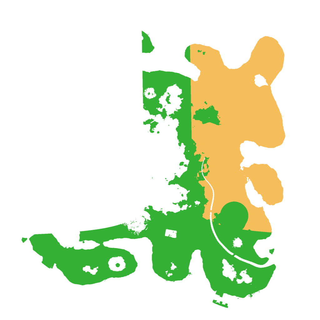 Biome Rust Map: Procedural Map, Size: 3000, Seed: 375429713